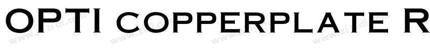OPTI copperplate REG字体转换